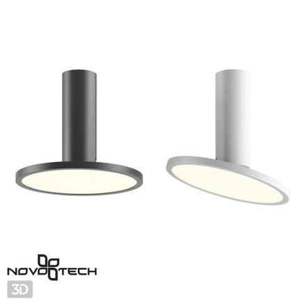 358346 OVER NT20 412 черный Светильник накладной IP20 LED 4000K 18W 85-265V HAT