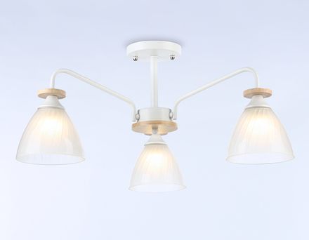 Светильник подвесной TR9562/3 WH/FR белый/белый матовый E27/3 max 40W D620*250