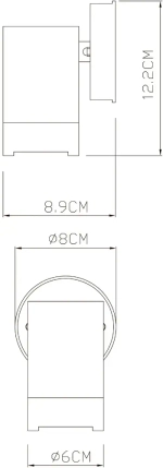 Фасадный светильник Arte Lamp ATLAS A3503AL-1WH, 1хGU10