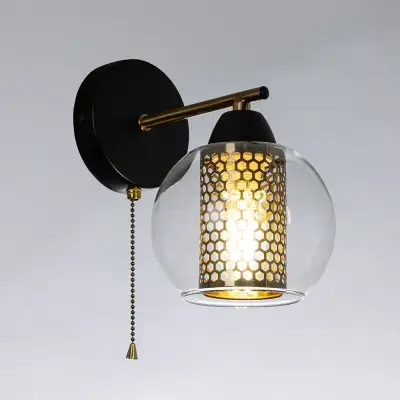 Бра Arte Lamp MANCHESTER A7045AP-1BK, 1хE14