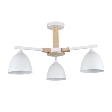 8095/3C MODERNI LN26 340 белый/белый металл, дерево/металл Люстра потолочная Е27 3*60W 220V COLANGE