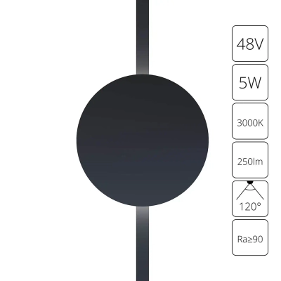 Магнитный трековый светильник Arte Lamp RAPID A1163PL-1BK, 1хLED