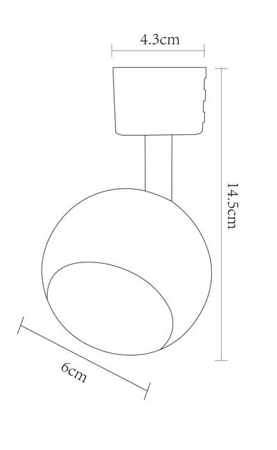 Трековый светильник Arte Lamp BRADA6253PL-1WH, 1хGU10