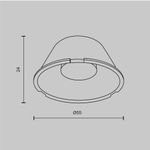 Линза ⌀50mm 24° для Focus Led 12Вт, LensD49-24. TM Maytoni