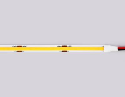Светодиодная лента GS4701 COB 480Led/ 12W m/ 24V IP20 3000K/ 5000*8*1.54mm/ кратность резки 50mm (2 конт.)