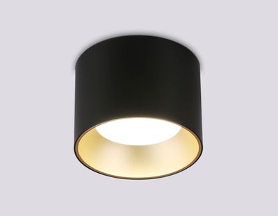 Светильник накладной точечный TN52887 SBK/SGD черный песок/золото песок GX53 max 12W D97*70