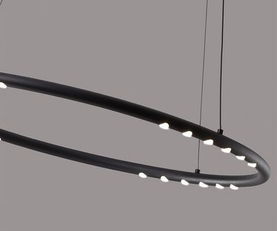 08557-60,19 Подвес диммируемый Магни черный d60 h200 Led 24W (4000K) с пультом ДУ