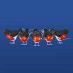 ULD-M1713-040/STA WHITE IP20 BIRDS5 Фигура светодиодная «Птички», 5 штук, 17х13см, 40 светодиодов. Белый свет. Провод прозрачный. TM Uniel