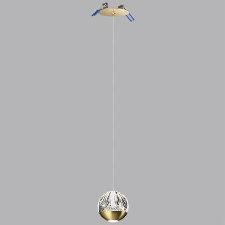 5101/5L L-VISION ODL25 под латунь/прозрачный/акрил Подвес "2 в 1" LED 5W 4000K 300Лм SONO