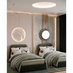7639/DL COLOR SN 84 Светильник пластик/черн. мрамор LED 48Вт 4000K D410 IP43 MRAMO BLACK