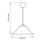 Подвесной светильник Arte Lamp CUCINA A4020SP-1WH, 1хE27