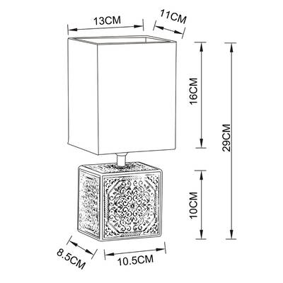 Декоративная настольная лампа Arte Lamp FIORI A4429LT-1WA, 1хE14