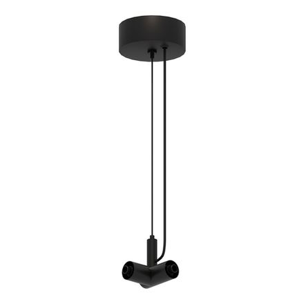 ST1601.459.00 Подвесной токопроводящий угловой соединитель с подводом питания ST-Luce Черный