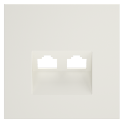 VLS001413 Накладка для розетки компьютерной двойной RJ45+RJ45 кат.6, S70 (хлопок). (ТМ Maytoni)