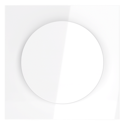 VLS002001 Накладка для светорегулятора поворотно-нажимного, S70 (белый глянцевый). (ТМ Maytoni)