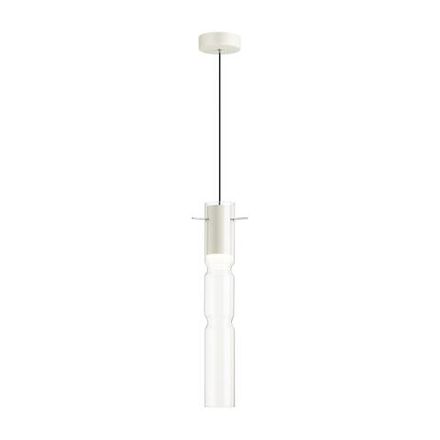 5059/5LB PENDANT ODL24 323 белый/прозрачный/металл/стекло Подвес LED 5W 3000K SCROW