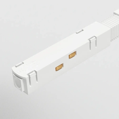 Коннектор питания прямой S35 белый, TRA004PC-22W. TM Maytoni