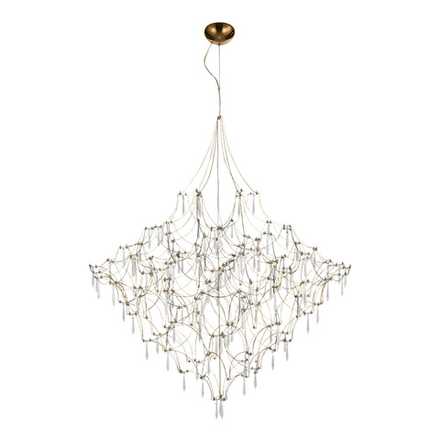 SL6601.203.114 Светильник подвесной ST-Luce Золотистый/Прозрачный LED 114*0,5W 3000K