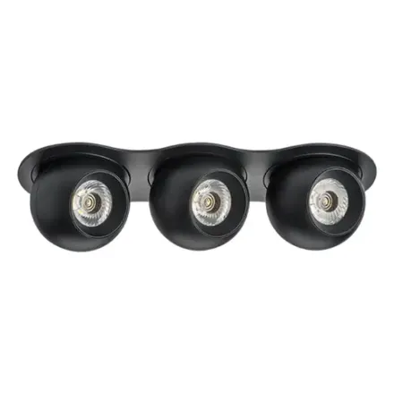 i637747474 Светильник INTERO LED 9W*3 850LM*3 24G ЧЕРНЫЙ 4000K (217637+217074+217074+217074)
