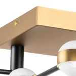 745147 Люстра BERGAMO LED 5Wх10 4000LM ЧЕРНЫЙ МАТОВЫЙ/ЗОЛОТО 4000K Lightstar