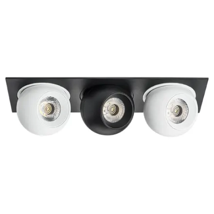 i537647464 Светильник INTERO LED 9W*3 850LM*3 24G ЧЕРНЫЙ/БЕЛЫЙ 4000K (217537+217064+217074+217064)