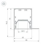 Профиль SL-LINIA55-FANTOM-EDGE-2000 ANOD (Arlight, Алюминий)