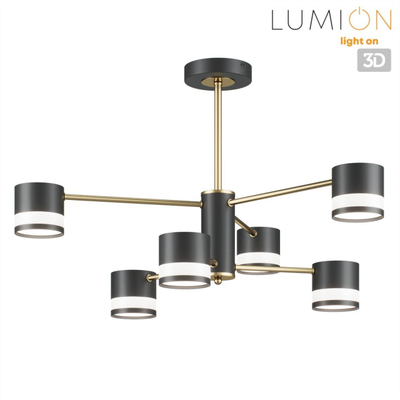 8240/6C COMFI LN26 239 черный/латунь, металл/акрил Люстра потолочная LED GX53 6*7W 220V LANIKA