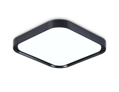 Потолочный светодиодный светильникFZ1262 BK черный 18W 5000K 250*250*60 (Без ПДУ)