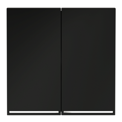 VLS000408 Клавиши для выключателя/переключателя двухклавишного с подсветкой, S70 (черный матовый). (ТМ Maytoni)