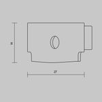 Комплект заглушек (для профиля ALM011S-2M/ ALM-6114-S-2M) 10шт., ALM011EC. TM Maytoni