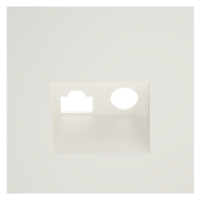 VLS002713 Накладка для розетки TV+RJ45 кат. 6, S70 (хлопок). (ТМ Maytoni)