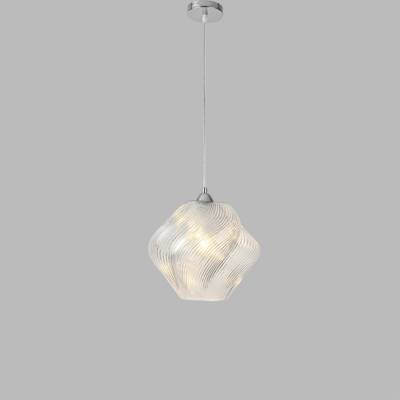 8288/1A MODERNI хром/прозрачный, металл/стекло Подвес E27 1*60W 220V TIDE