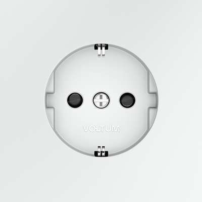 VLS040202 Розетка встраиваемая VOLTUM S70 с заземлением и защитными шторками, 16А, (белый матовый) (ТМ Maytoni)