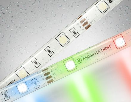 Светодиодная лента RGB GS2301 5050 30Led/ 7.2W m/ 12V IP65 RGB/ 5000*10*2.87mm/ кратность резки 100mm (4 конт.)