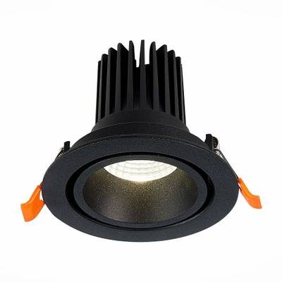 ST705.438.10 Св-к встр. Черный LED 1*10W 3000K 750Lm Ra&gt;90 38° IP20 D102xH85 170-240V