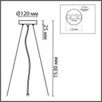 8003/A MODERNI LN25 черный/ металл/металл Подвесное крепление 220V ANIMAISA