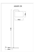 Торшер Arte Lamp RUPERT A5024PN-1PB, 1хE27