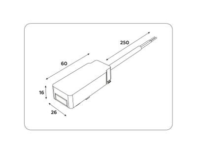 Ввод питания для шинопровода Magnetic Ultra Slim GV1261 WH белый IP20 48V 60*26*16