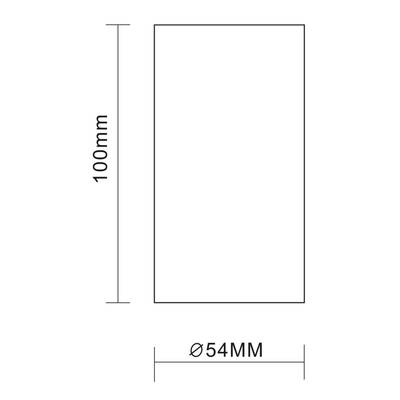 ST110.507.01 Светильник потолочный Мат. белый GU10 1*50W  D54xH100 220V Без ламп