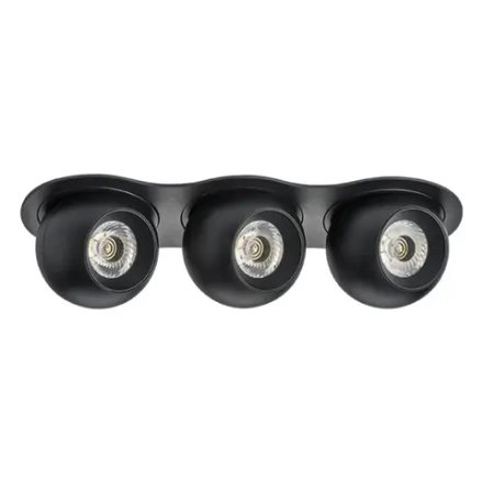 i637727272 Светильник INTERO LED 9W*3 850LM*3 24G ЧЕРНЫЙ 3000K (217637+217072+217072+217072)