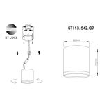 ST113.542.09 Светильник потолочный Белый LED 1*9W 4000K 702Lm Ra&gt;80 120° IP20 D88xH75 170-240V