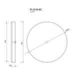 Потолочная люстра Luar FL1110-6C, LED