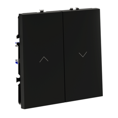 VLS020708 Выключатель встраиваемый VOLTUM S70 для жалюзи 10А, (черный матовый). (ТМ Maytoni)