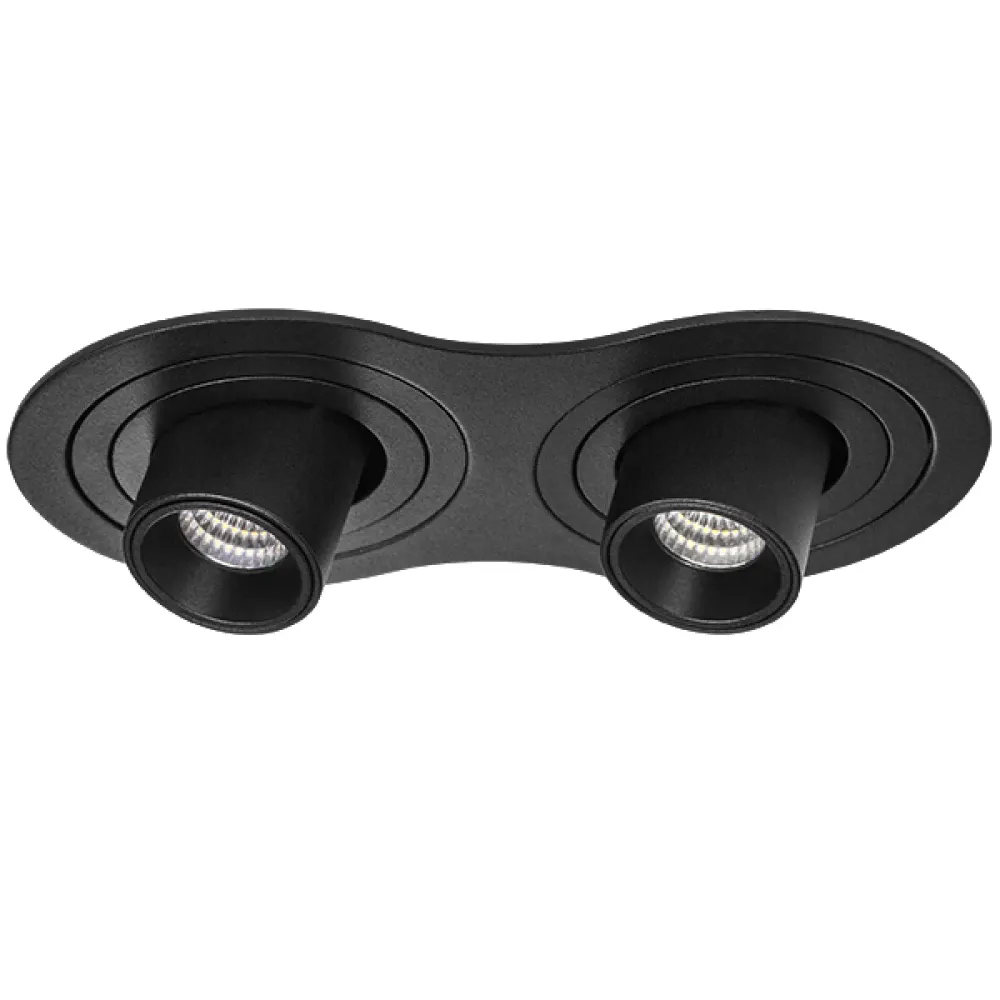 i627174 Светильник INTERO TUBO LED 7W*2 360LM*2 60G ЧЕРНЫЙ 4000K (217627+217174+217174)