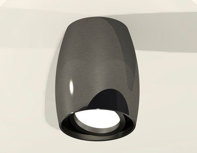 Комплект накладного поворотного светильника XS1123002 DCH/PBK черный хром/черный полированный MR16 GU5.3 (C1123, N7002)