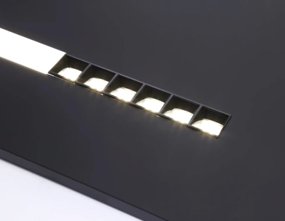 Светодиодная панель в стиле техно DPS1071 BK черный 48W 4000K 175-265V IP20 4080LM 595*595*14