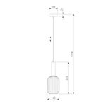 Подвесной светильник 50181/1 зеленый, E27х1