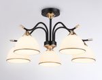 Подвесной светильник TR3162/5 BK/FGD черный/золото E27/5 max 60W D580*300