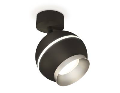 Комплект поворотного светильника с дополнительной подсветкой XM1102003 SBK/MCH черный песок/хром матовый MR16 GU5.3 LED 3W 4200K (A2210, C1102, N7033)