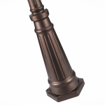 SL080.425.03 Светильник уличный наземный ST-Luce Темный кофе/Прозрачный, Темный кофе E27 3*100W